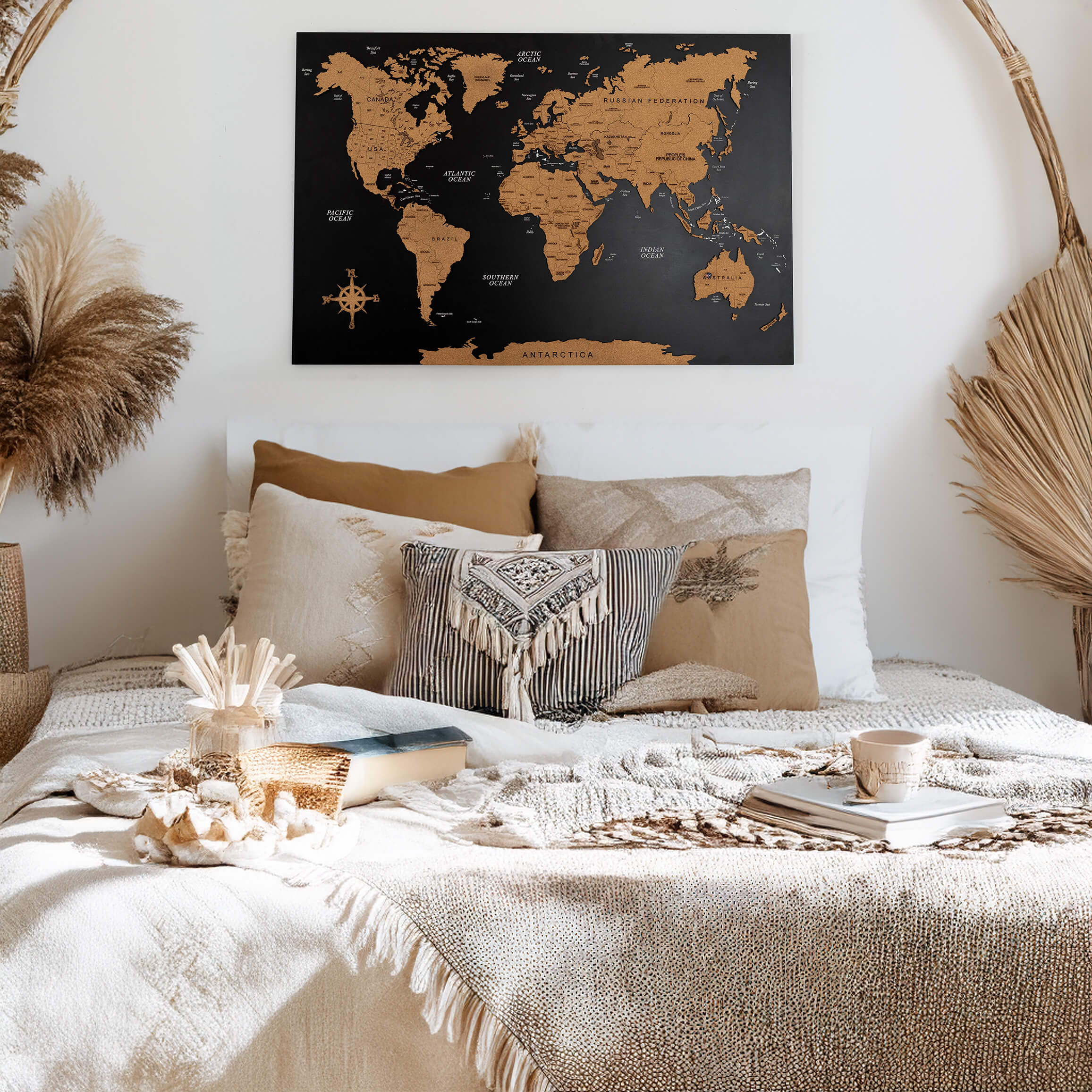 Cork World Map Panel