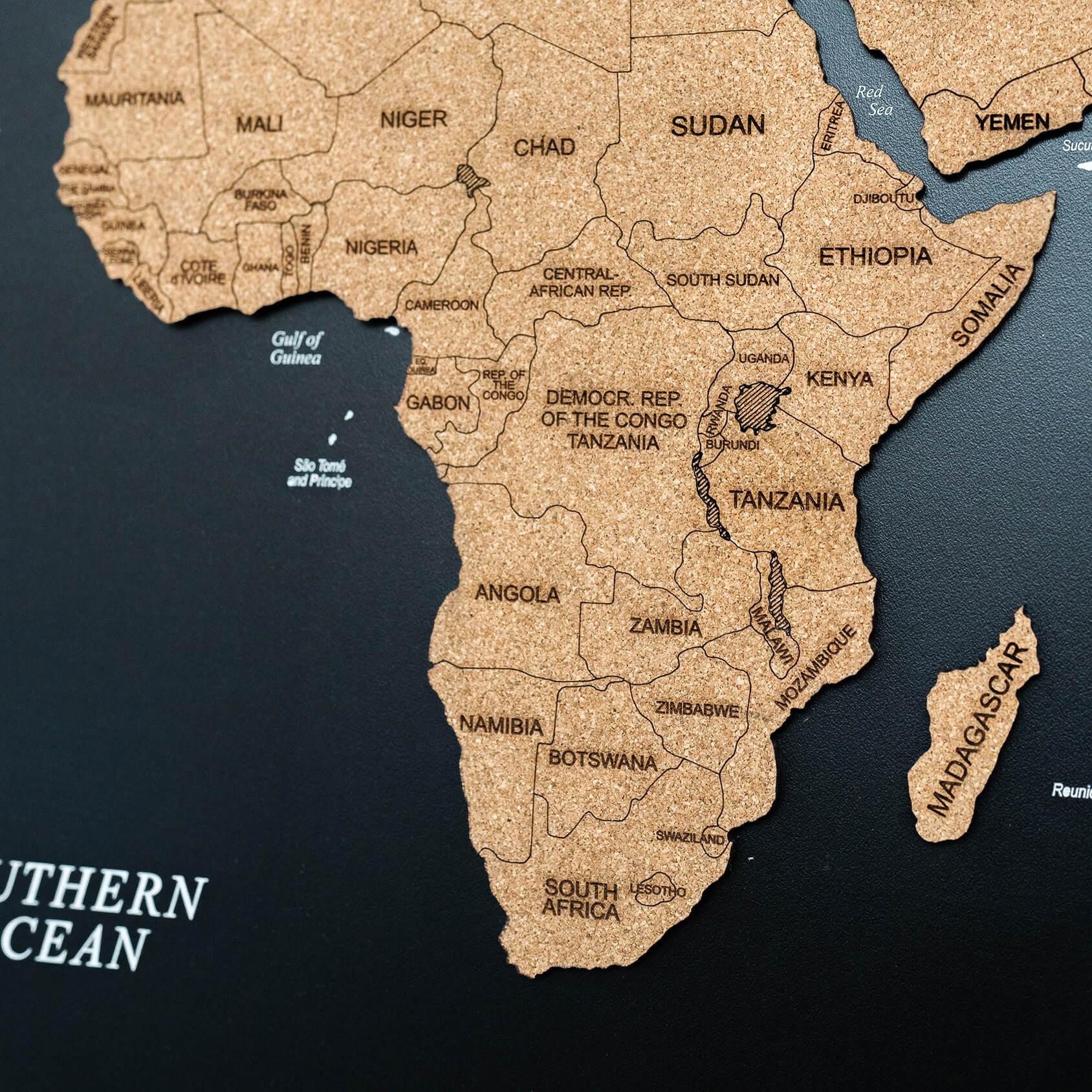 Cork World Map Panel