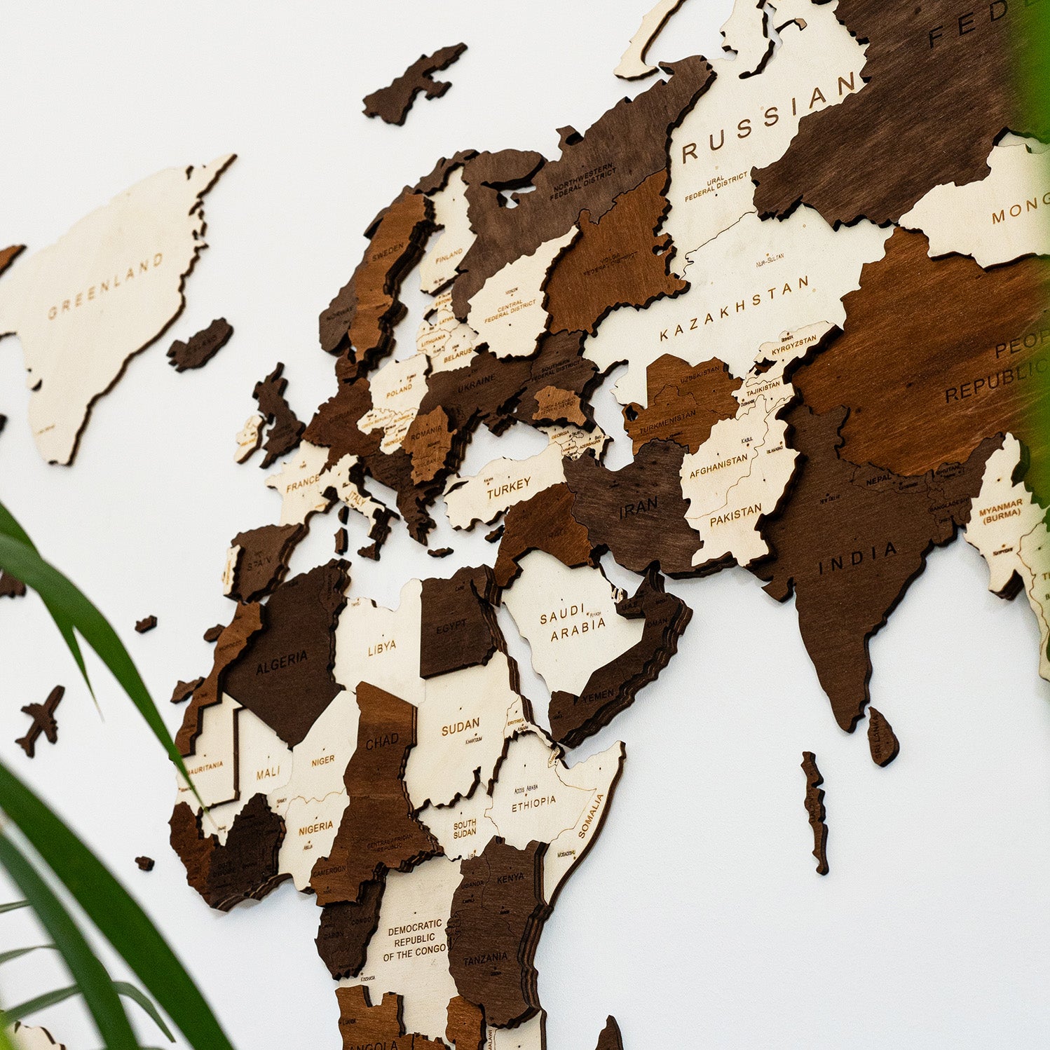 3D World Map - Multicolour