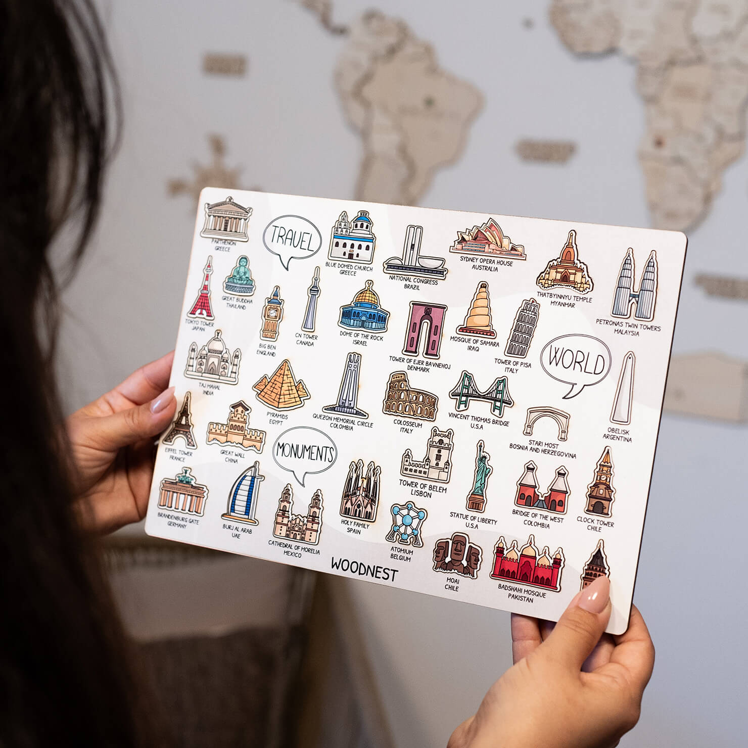 Wooden Sightseeings Pins