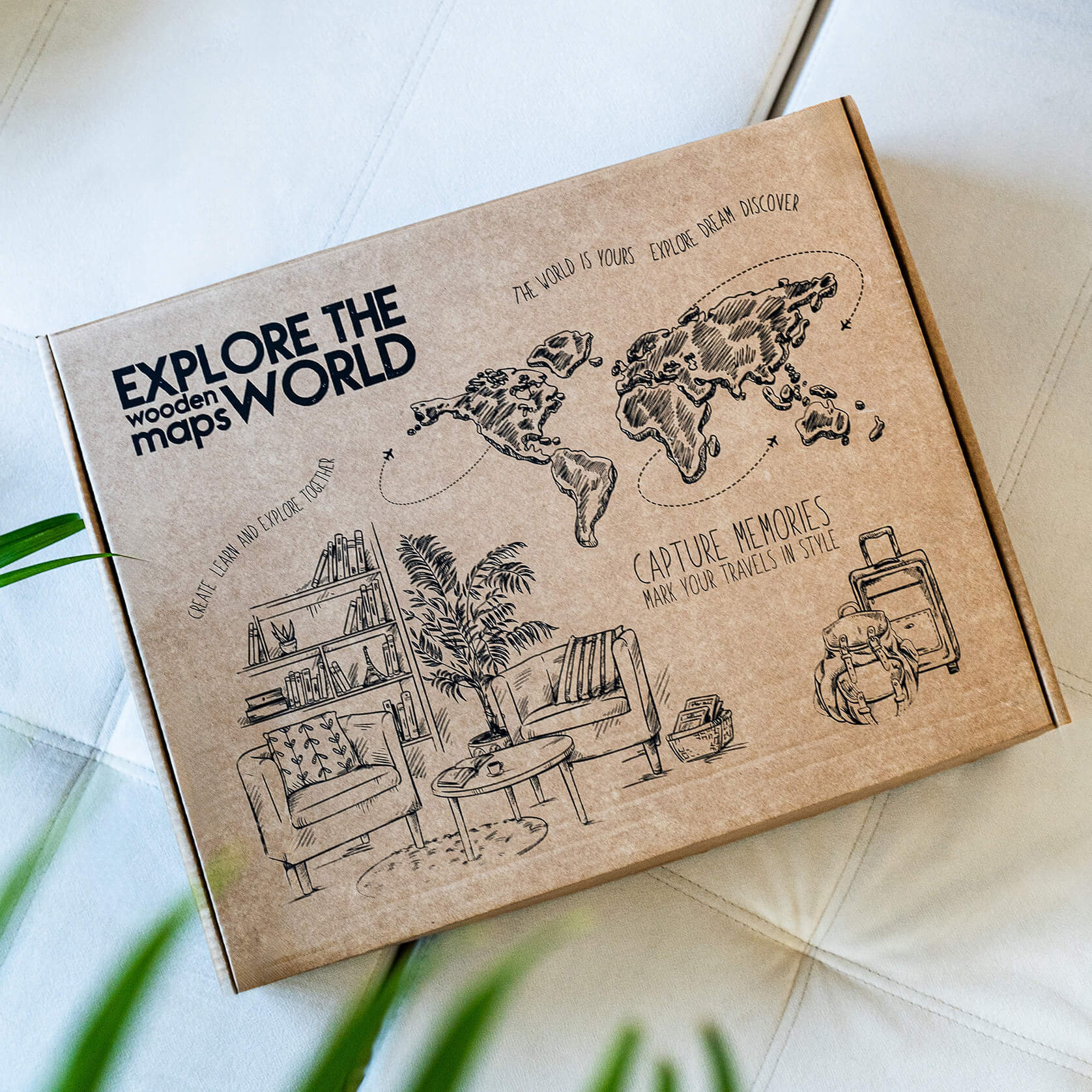 3D World Map - Multicolour