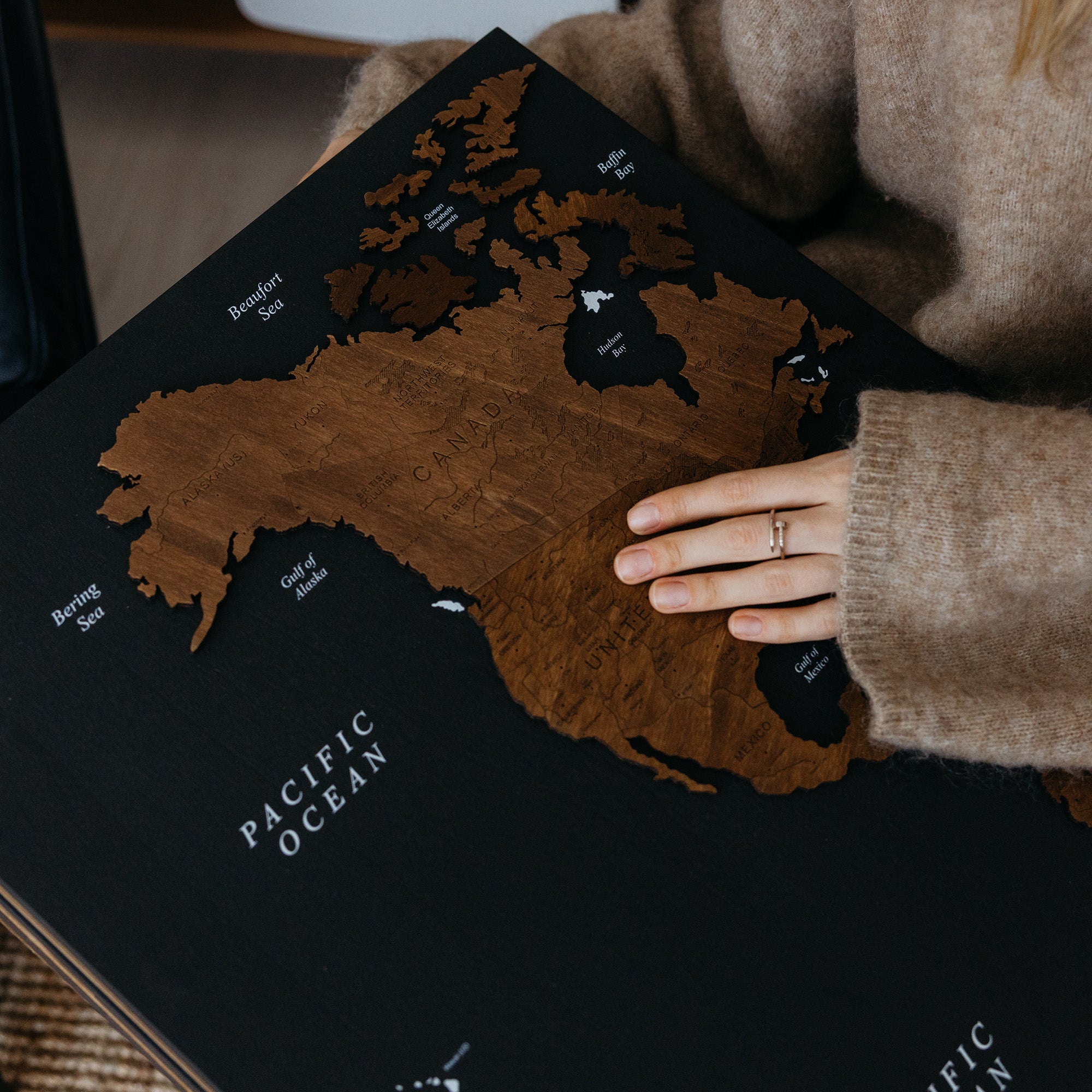 Mapa Mundo Tríptico