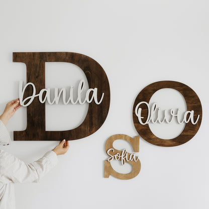 Wooden Name Letter