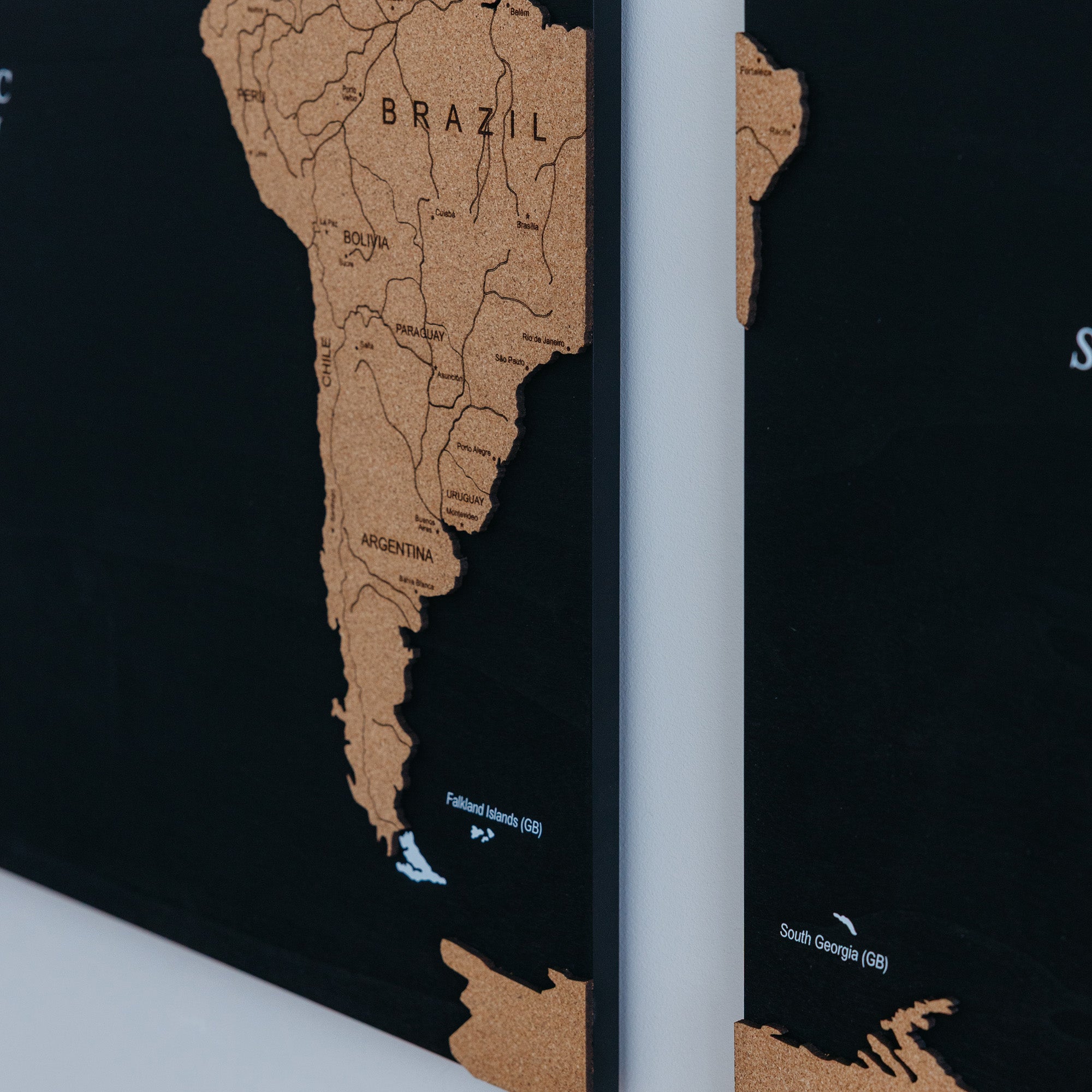 Triptych World Map