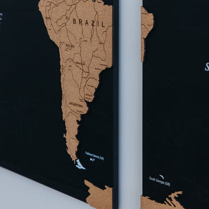 Triptych World Map