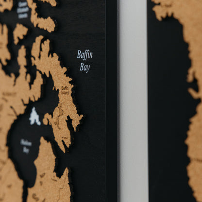 Triptych World Map